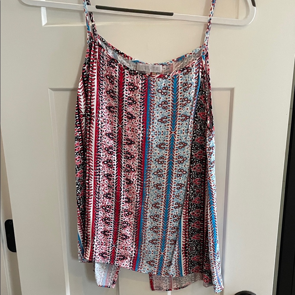 1. State Multicolor Patterned Top